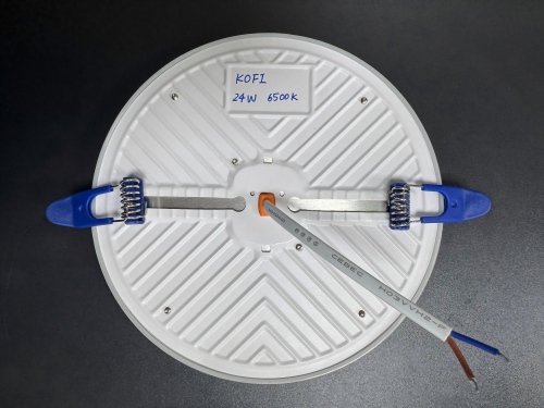 9/24/36W Upotettu kehyksetön DOB-paneelivalo, rauta+ss