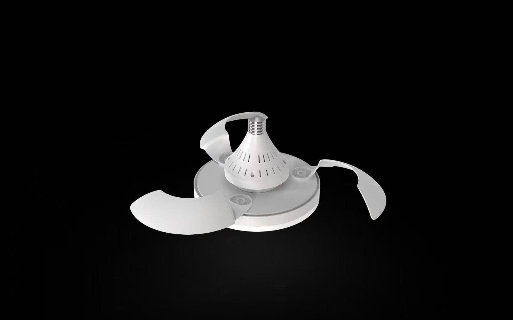 UFO-tuuletinvalo, himmennettävä valopistorasian kattotuuletin, 3 väriä 3000k-6500k